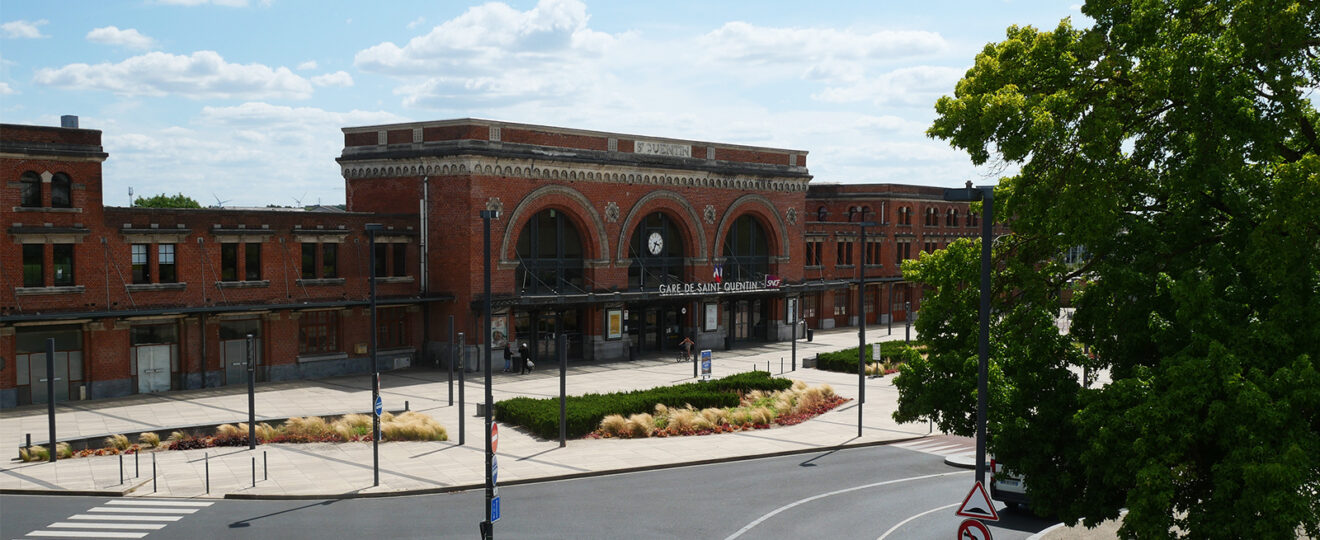 Gare de Saint-Quentin, point d’arrivée au cœur des commerces et boutiques de la ville